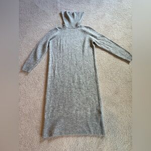Sweater turtleneck dress